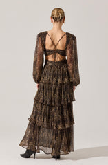 Anora Floral Tiered Maxi Dress