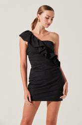 Camilla Ruffle One Shoulder Dress