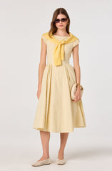 Emalee Plaid A-Line Midi Dress
