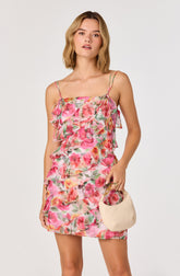 Blanca Floral Ruffle Mini Dress