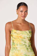 Alison Floral Tiered Drop-Waist Maxi Dress
