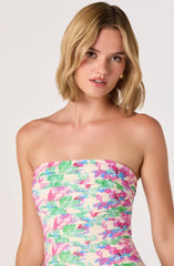 Ella Strapless Bubble Hem Mini Dress