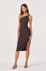 Candela One-Shoulder Bodycon Midi Dress