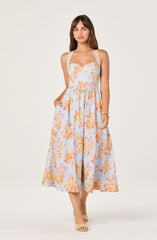 Beryl Garden Floral Midi Dress
