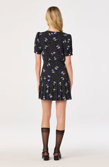 Brenlee Puff-Sleeve Mini Dress