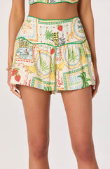 Heidi High-Rise Ruffle Shorts