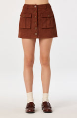 Becky Faux Suede Mini Skirt