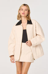 Collins Quilted Puffer-Lined Denim Jacket