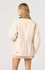 Collins Quilted Puffer-Lined Denim Jacket