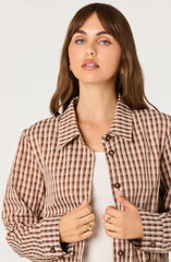 Jesse Plaid Cropped Jacket