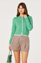 Clovis Color Block Faux Layered Cardigan
