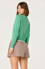 Clovis Color Block Faux Layered Cardigan