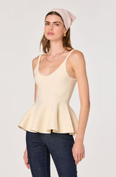 Alaya Knit Peplum Top