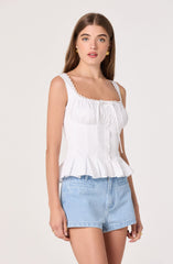 Jaci Bustier Peplum Top