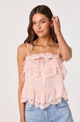 Cosette Ruffled Lace Trim Cami