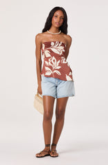 Annabeth Satin Strapless Top
