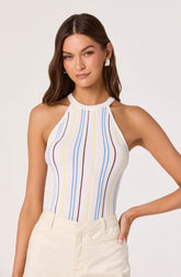 Betia Multi-Stripe Ribbed Tank