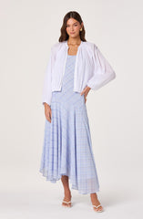 Blanche Semi-Sheer Bomber Jacket