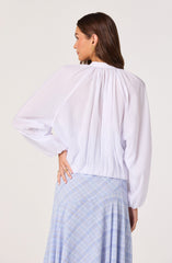 Blanche Semi-Sheer Bomber Jacket
