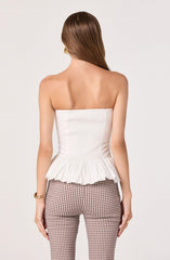 Ella Strapless Bubble Hem Top