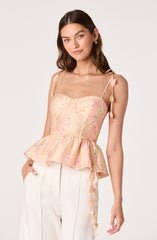 Halcyon Floral Bustier Top
