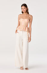 Halcyon Floral Bustier Top