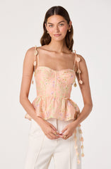 Halcyon Floral Bustier Top