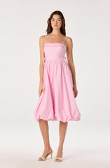 Dahlia Bubble Hem Midi Dress