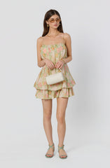Jessa Floral Tiered Bubble Dress