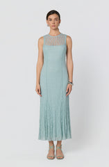 Annabella Semi-Sheer Lace Maxi Dress