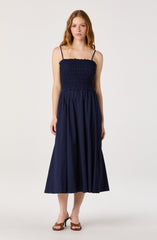 Harper Smocked A-Line Midi Dress