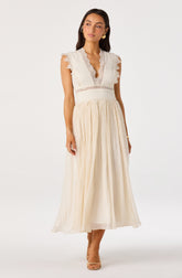 Eloise Eyelet Lace Midi Dress
