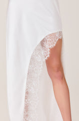 Cristell Lace Halter Criss-Cross Maxi Dress