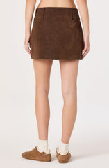 Arielle Faux Suede Mini Skort
