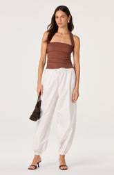 Airen Balloon Drawstring Wide-Leg Pants