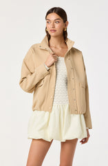Funnel Neck Bomber Jacket