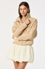 Funnel Neck Bomber Jacket