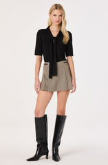 Agatha Scarf-Tie Knit Sweater