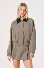 Billie Gingham Bomber Jacket