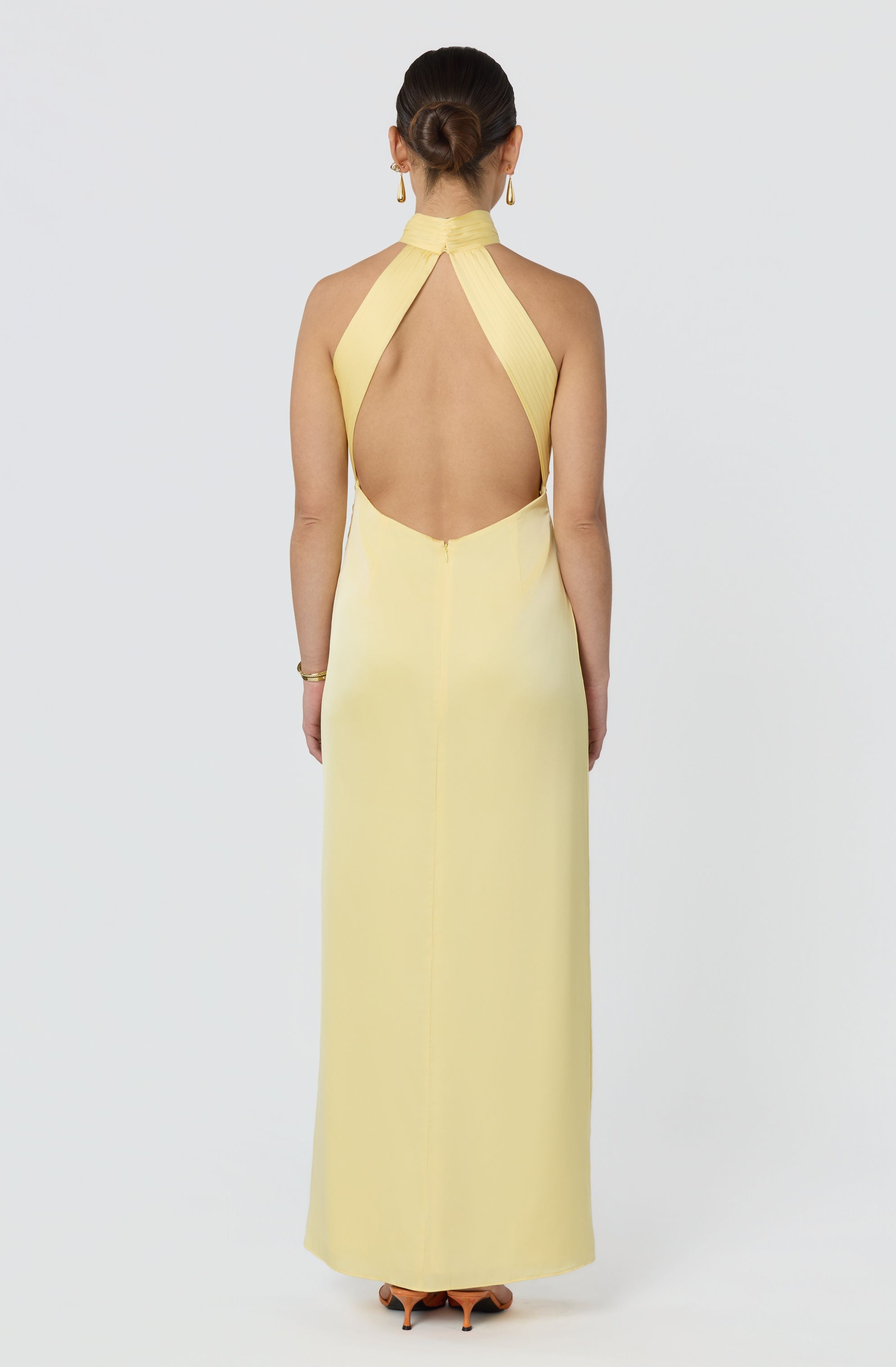 Aspen Twist Front Halter Maxi Dress