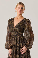 Anora Floral Tiered Maxi Dress