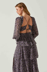 Anora Floral Tiered Maxi Dress