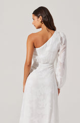 Calista One Shoulder Midi Dress