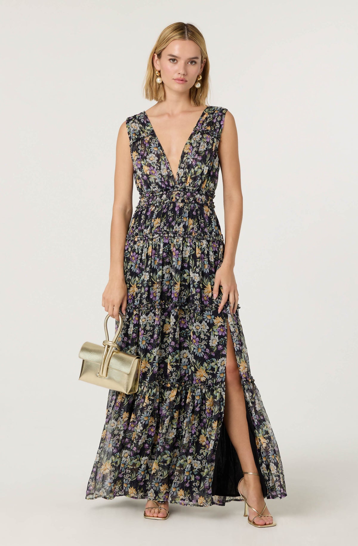 Edessa Tiered Ruffle Maxi Dress