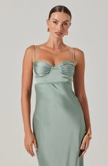 Florianne Satin Maxi Dress