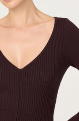 Glenda V-neck Maxi Sweater Dress