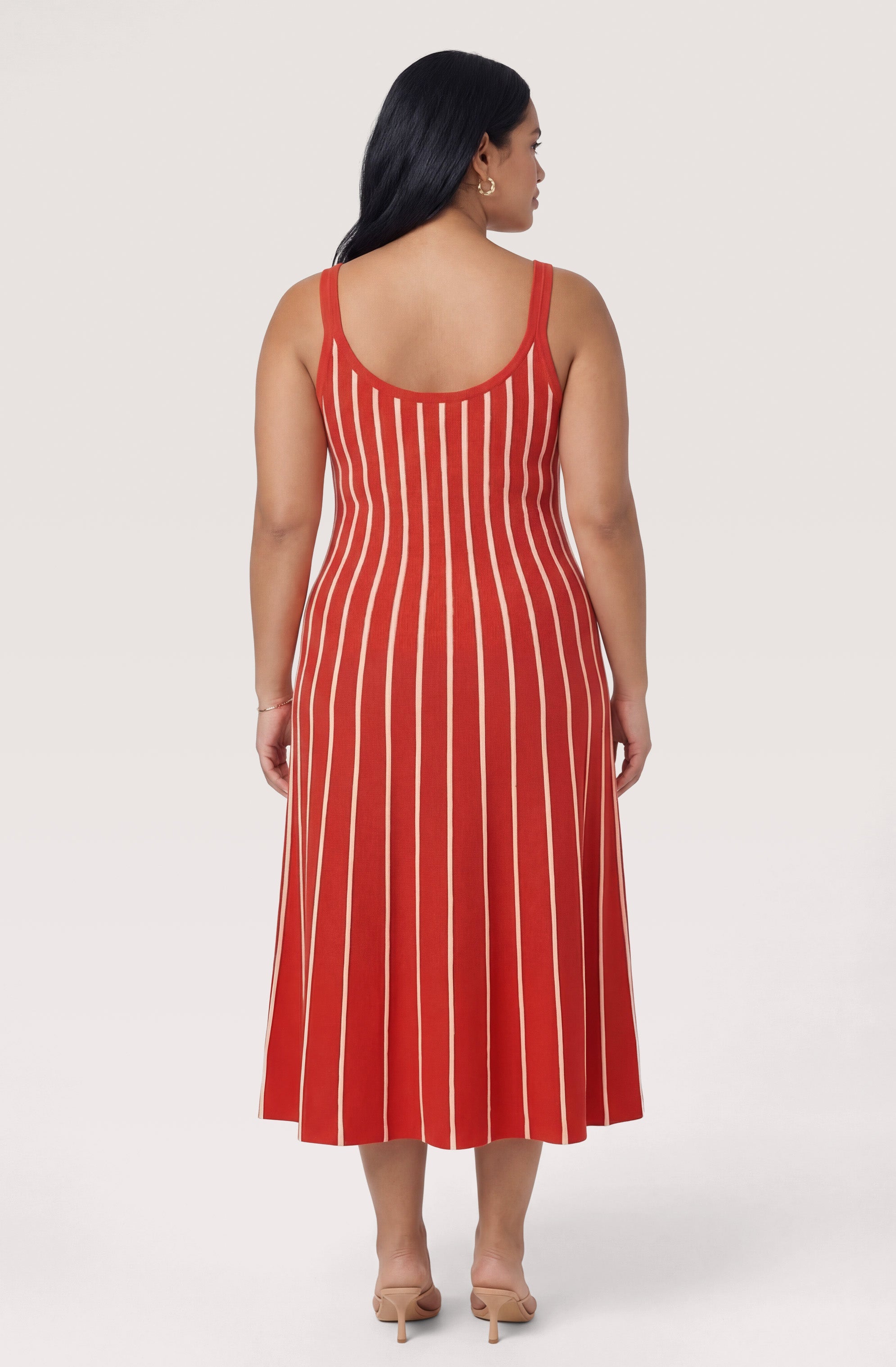Irecia Striped Knit Midi Dress