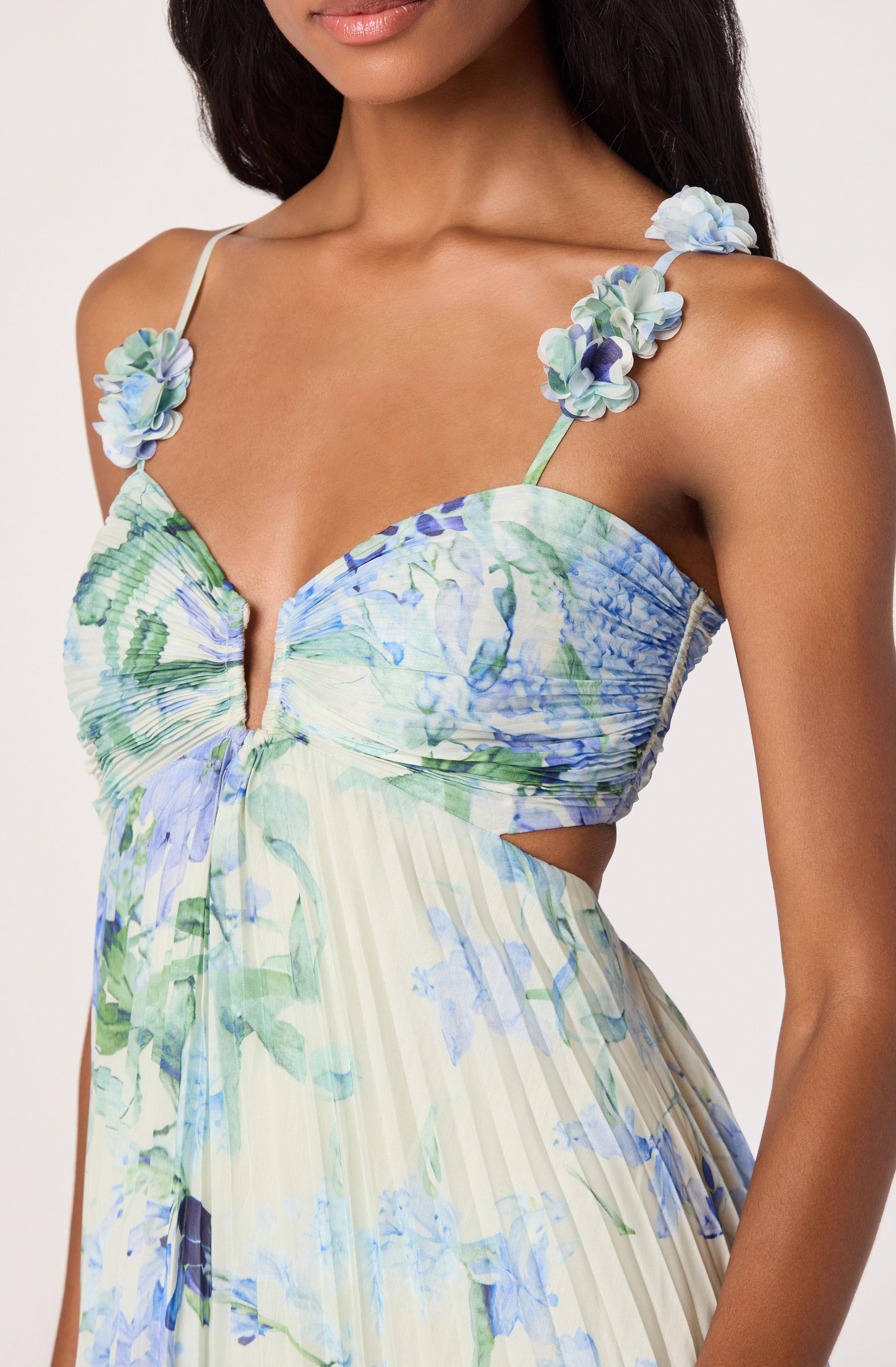 Emese Floral Cutout Maxi Dress