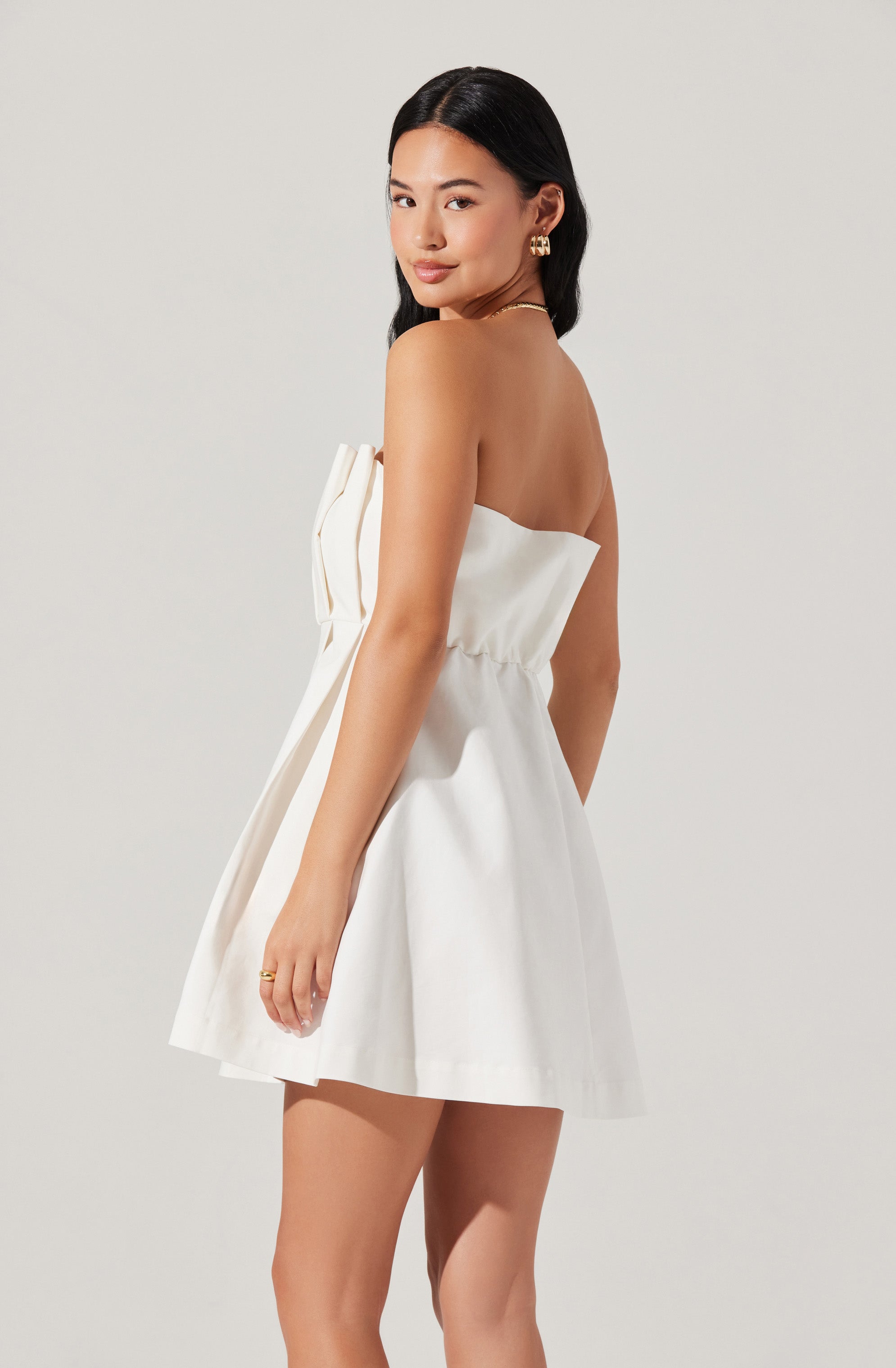 Clemira Pleated Mini Dress