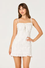 Breanna Eyelet Corset Mini Dress